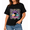 Black-198, variant on Women's Retro Ghost Pumpkin Halloween Graphic T-Shirt, Fall Party Casual Short Sleeve Tee