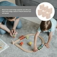 thumbnail image 4 of Wooden Train Set Track Bridge Support 6pcs Stackable Riser DIY Blocks for Kids, 4 of 5