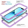 thumbnail image 2 of Case for Samsung Galaxy A54 5G for Women Men, Shockproof Samsung A54 5G Case Clear Phone Case Support Wireless Charging Protective Cases (Purple), 2 of 7
