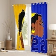 thumbnail image 3 of Castle Fairy Black Black Out Curtains,Romantic Fashion Curtains Pack of 2 (42x63 Each), 3 of 6