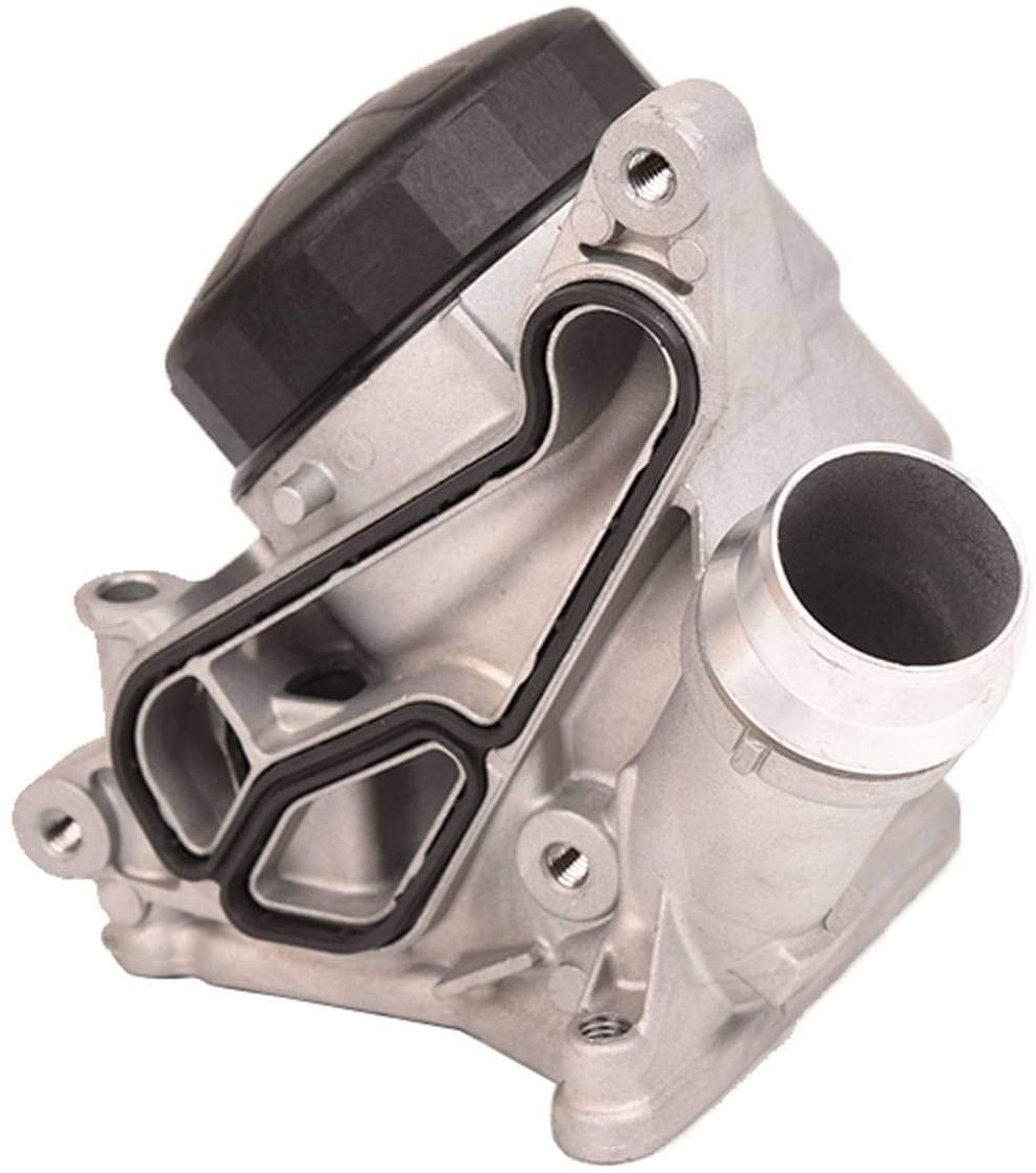 Bapmic 11427548032 Engine Oil Cooler Filter Housing Assembly Compatible with 128i 135i 228i 320i 328i 335i 528i 535i 428i X3 X5 X6 Z4