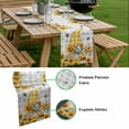 thumbnail image 5 of Gnomes Table Runner - 72 Inch Long, Kitchen Dining Table Runner Dresser Scarves, Vintage Yellow Sunflower Summer Bee Grey Plaid Farmhouse Decor for Coffee Tables Wedding Party Banquet, 5 of 8