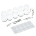 thumbnail image 1 of LEDs Vanity Mirror Lights Kit with 10 Light Bulbs 3 Color Modes & Dimmable 10 Brightness Levels USB Powered Mirror String Light for Makeup Dressing Table, 1 of 7