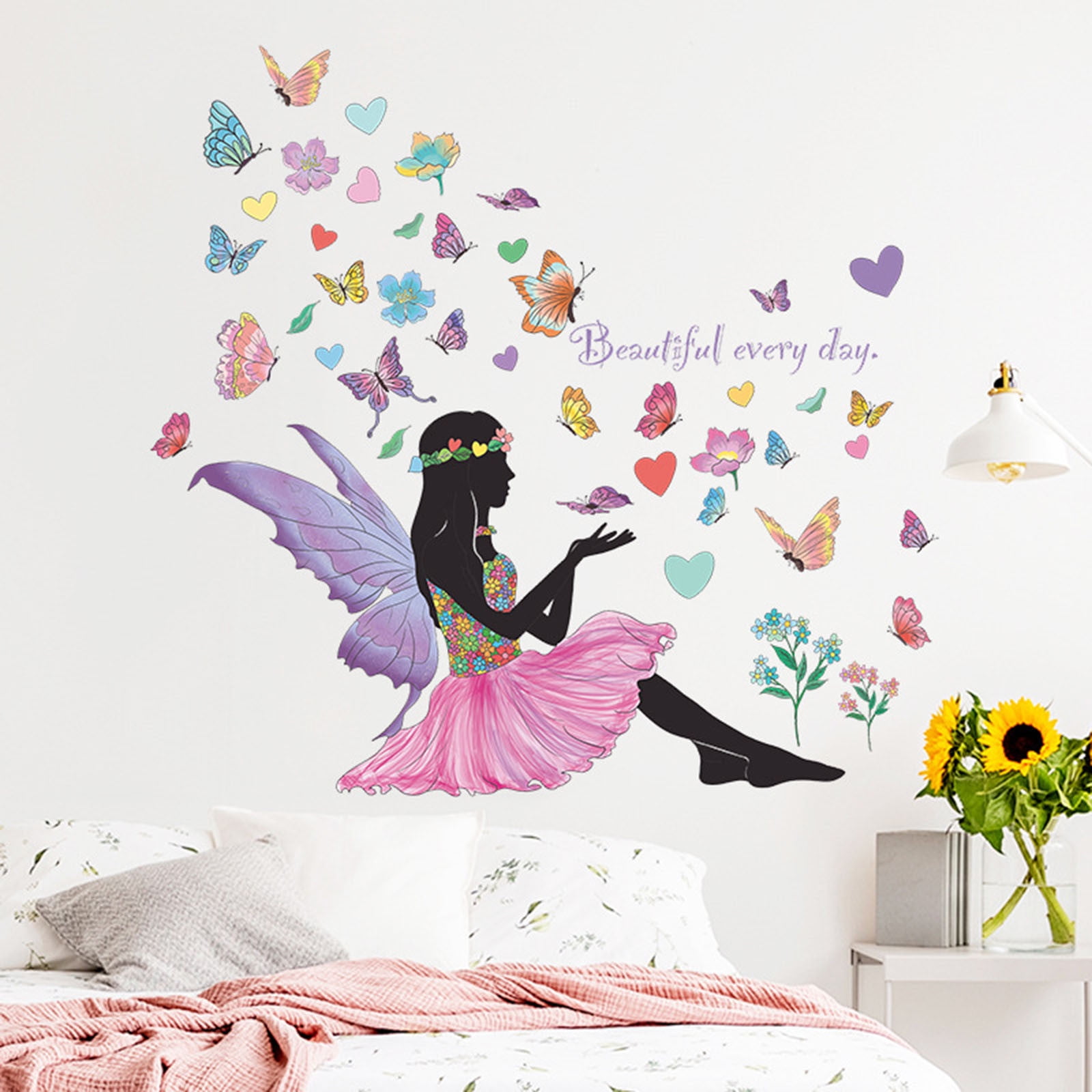 Dream Big Princess Wall Stickers Bedroom Living Room Decoration