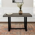 thumbnail image 6 of Home Square 5-Piece Faux Leather & Solid Wood Dining Set in Brown/Gray, 6 of 12