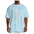 thumbnail image 1 of Xdzjlr T-Shirt Homme Usage Quotidien Col Rond Imprimé Instrument de Musique Mode Chemises Homme Décontracté,TTTTG, 1 of 5