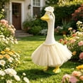 thumbnail image 6 of Lzobxe 23" Porch Goose Clothes, Goose Clothes Puffy Skirt Set for Birthday Decor, Easter Thanksgiving Ornaments for Outdoor Garden Yard Lawn Porch, 6 of 6