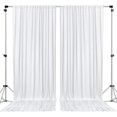 thumbnail image 1 of Cortinas de poliéster con telón de fondo AK TRADING CO. Blanco, 1 of 2