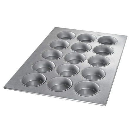 Chicago Metallic Glazed Aluminized Steel 15 Cup Mini-Cake Muffin Pan