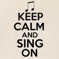 thumbnail image 2 of CafePress - Keep Calm And Sing On Tote Bag - Unisex Canvas Tote Bag, Beige, 1-Piece, 2 of 6