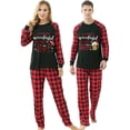 thumbnail image 2 of Conjuntos de pijamas de pareja de Navidad, ropa de dormir blanca, es el momento maravilloso, 2 of 4