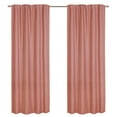 thumbnail image 2 of Better Homes & Gardens 100% Blackout Linen Blend Single Curtain, 50x108, Old Rose, 2 of 8