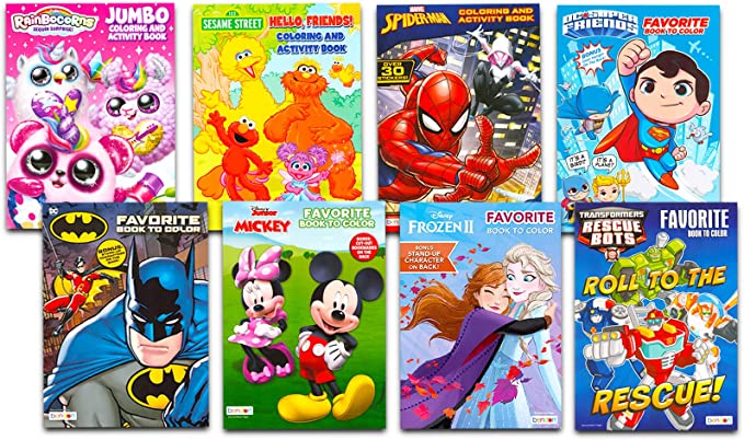 24Pack Small Coloring Books for Kids Ages 4-8, 8-12, Bulk Coloring