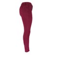 thumbnail image 6 of RYRJJ Women's Skinny Jeans Pants High Waist Slim Fit Button Pull-On Stretchy Denim Pant Trousers with Pocket(Wine,L), 6 of 9