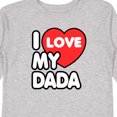 thumbnail image 4 of Inktastic I Love My Dada Boys or Girls Long Sleeve Toddler T-Shirt, 4 of 5