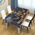 thumbnail image 4 of Yayeee Tablecloths 54" x 54" Rectangle Wrinkle Resistant Party Table Cover, Skeleton with Rainbow, 4 of 8