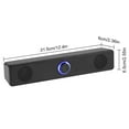 thumbnail image 5 of Curuk Stereo Sound Bar, 12.5-inch Sound Bar w/ Subwoofer 3.5mm USB Wired Computer Speakers, 5 of 9