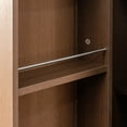 thumbnail image 3 of 62" Tall Pantry Cabinet, Modern Kitchen Hutch Storage with 2 Doors and 5-Tier Shelves, Freestanding Wood Buffet Cupboard for Dining Room, Living Room, 3 of 9