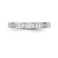 thumbnail image 4 of 14K White Gold Ring Band Wedding Diamond Square , Size 5, 4 of 7