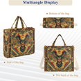 thumbnail image 6 of FORMRS Womens Corduroy Tote Bag Crossbody Shoulder Handbag with Pocket, Retro Abstract Eagle, 6 of 7