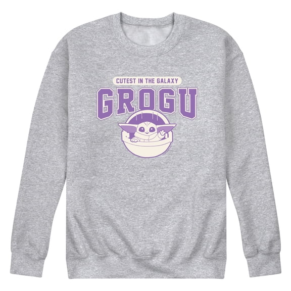 Star Wars - Cute Grogu Collegiate - Men's Crew Fleece Sweatshirt