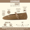 thumbnail image 3 of Cushionaire Graff Mary Jane Shoes for Women, Woven Ballet Flats with Adjustable Buckle Strap, Lightweight Slip On Shoes, 3 of 18