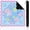 Blue and Pink, variant on Scalloped Flower Blue & Pink American Mahjong Mat with Rules 31.5x31.5 Inch – No Creases Ships Rolled, Non-Slip Noise-Reduction Gaming Mat with Carry Bag for Poker, Card & Board Games