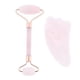 thumbnail image 1 of 2x Rodillo facial Gua Sha de cristal para todo el cuerpo, tablas de masaje raspadoras Gua Sha, color rosa Oro rosa, 1 of 7