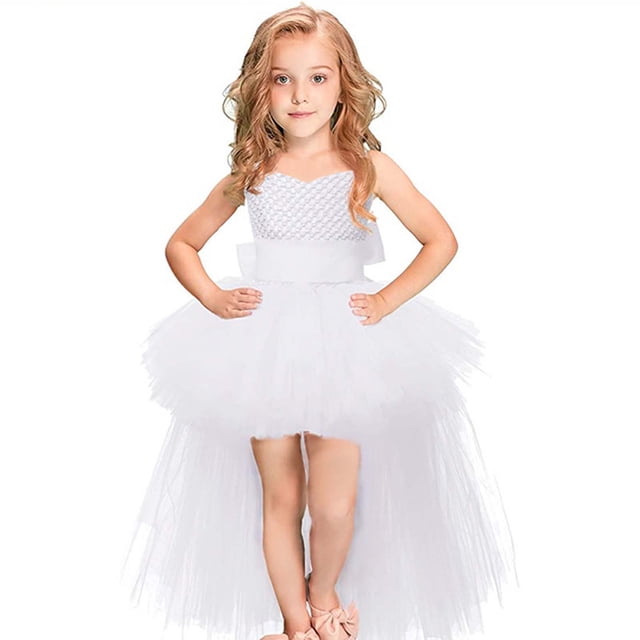 Robes pour Adolescentes Robes Formelles pour Filles Robe Blanche pour Filles Robe de Fête pour Filles Robes de Pâques pour Tout-Petites Filles 10-11 Ans