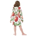 thumbnail image 7 of FORMRS Kids Bathrobe Unisex Hooded Robe Toddler Pajamas Sleepwear, Size 7-9T, Apple Pattern, 7 of 7