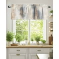 thumbnail image 2 of Neutral Beige Gray Kitchen Valances for Windows Abstract Grunge Modern Art Valance Curtains&nbsp; for Kitchen /Living Room/Bedroom/ Bathroom Decor, 42"x12 " ,Rod Pocket 1 Panel,, 2 of 8