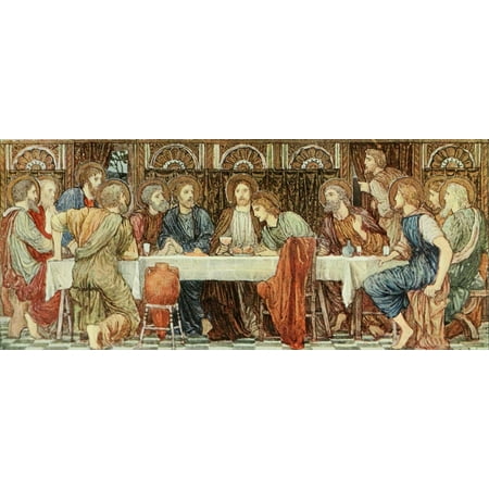 The International Studio 1909 The Last Supper Canvas Art - Henry Holiday (18 x