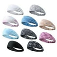 thumbnail image 5 of Sports New Breathable Anti-perspirant Stretchy Sports Headbands Sweatband Elastic Wide Hair Bands 04, 5 of 8