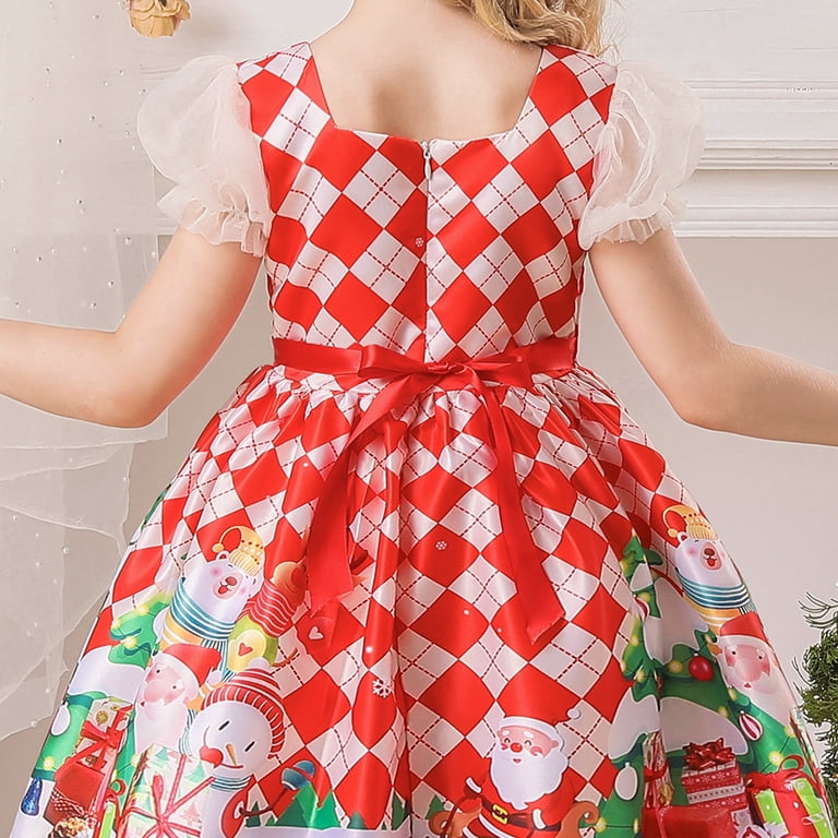 Girls Christmas Dresses Fancy Halloween Christmas Festival Party Dress -  Walmart.com