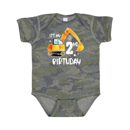 

Inktastic Construction Truck It s My 2nd Birthday Gift Baby Boy or Baby Girl Bodysuit