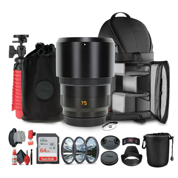 Leica APO-Summicron-SL 75mm f/2 ASPH. Lens   Sling Backpack   64GB Memory Card   More