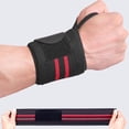 thumbnail image 5 of TNOBHG Sports Wristband Adjustable Gym Wrist Brace with Thumb Loop Fastener Tape Design Soft Carpal Tunnel Arthritis Pain Relief Wrist Protector Strap, 5 of 8
