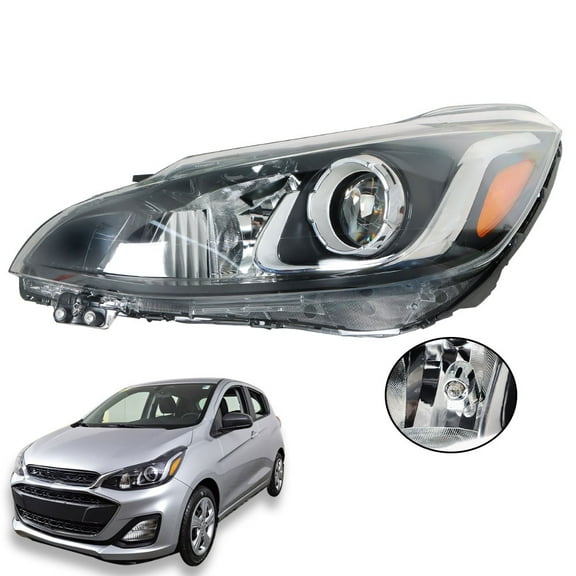 Genrics Headlights Front Head Lamps Replacement for 2019-2022 Chevy Spark LS/LT Headlight Assembly Left Driver Side