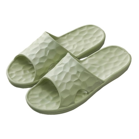 Soft Shower Shoes Slides for Women Lightweight Pillow Sandals Pool Bathroom Slippers green