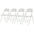 thumbnail image 4 of paproos PU Leather Dining Chairs, Kitchen Chairs Set of 4, Side Chair for Dining Room Living Room, White, 4 of 10
