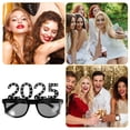 thumbnail image 4 of FONDOTIN 1Set Black Square Frame Eyeglasses New Year Celebration Party Use Eyewear PC, 4 of 6