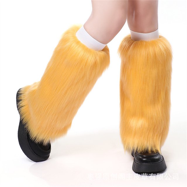 Txlixc Calentadores de piernas de invierno para mujeres, impresión de color sólido / tinte de corbata Txlixc moda