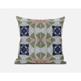 thumbnail image 2 of Green Pink Cosmic Circle Boho Suede Throw Pillow, 2 of 4