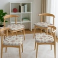 thumbnail image 4 of Christmas Snowflake Chair Seat Covers, Stretch Spandex Removable Cushion Covers for Holiday Decor, Washable Seat Protectors for Dining Room Chairs 4pcs, 4 of 6