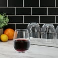 thumbnail image 5 of Gibson Home 140488.04 18 oz Belinni Classic Stemless Wine Glass Set - 4 Piece, 5 of 5