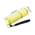 thumbnail image 2 of Uxcell 9 LED Glow in Dark Flashlights, Mini Flashlight Rubber Coated Flashlight with Strap, Yellow, 2 of 6