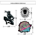 thumbnail image 5 of Marvel Black Panther Decals - Set of 9 Vinyl Stickers for Water Bottle Bike Helmet Laptop Skateboard Car - Marvel Stickers for Kids and Adults, 5 of 5