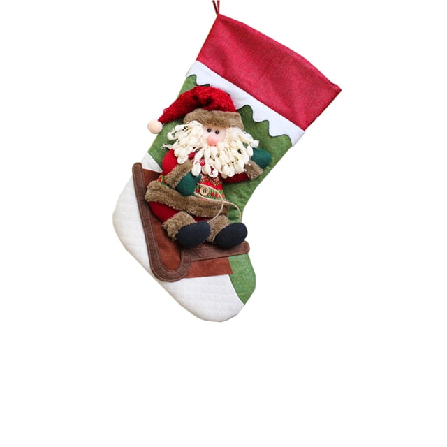 Yhmxh Christmas Decoration Socks Christmas Gift Socks Hanging Christmas Socks Decoration Three Dimensional Pattern Christmas Decoration Socks Christmas Party Decorations Christmas Gifts