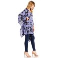thumbnail image 4 of Sakkas Adalwin Desert Sun Lightweight Circle Ponch Tunic Top Blouse W / Embroidery - 36-Blue - One Size, 4 of 5