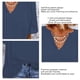 thumbnail image 4 of Top de gasa con cuello en V escote plisado transpirable de poliéster para mujer camisa informal con cuello en V para la escuela ANGGREK  Otros, 4 of 6